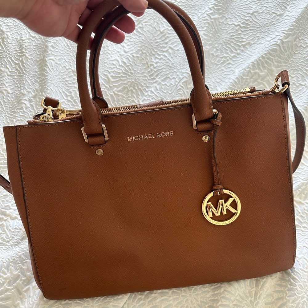 Used Michael Kors Medium Kellen in Saffiano Leather